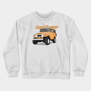 Land cruiser fj40 hardtop off road orange light Crewneck Sweatshirt